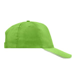 Myrtle Beach - 5 Panel Promo Sandwich Cap - Adjustable - Lime Green/White