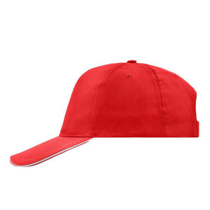 Myrtle Beach - 5 Panel Promo Sandwich Cap - Adjustable - Red/White