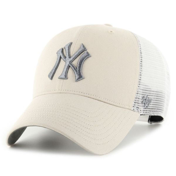 47 Brand - NY Yankees Ballpack - Trucker/Snapback - Bone/Silver