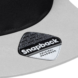 Beechfield - 5 Panel Contrast - Snapback - Black/Grey