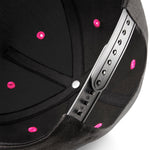 Beechfield - 5 Panel Contrast - Snapback - Black/Fuchsia