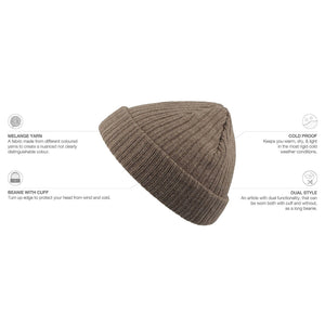 Atlantis - Docker Beanie - Docker - Dove Grey Melange