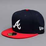 New Era - Atlanta Braves 59Fifty Authentic - Fitted - Navy/Red