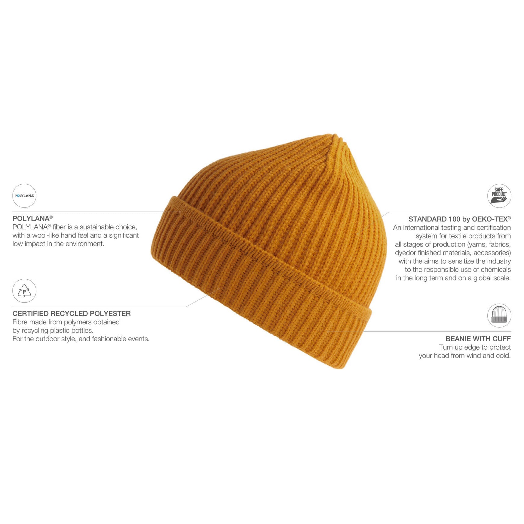 Atlantis - Maple - Beanie - Mustard