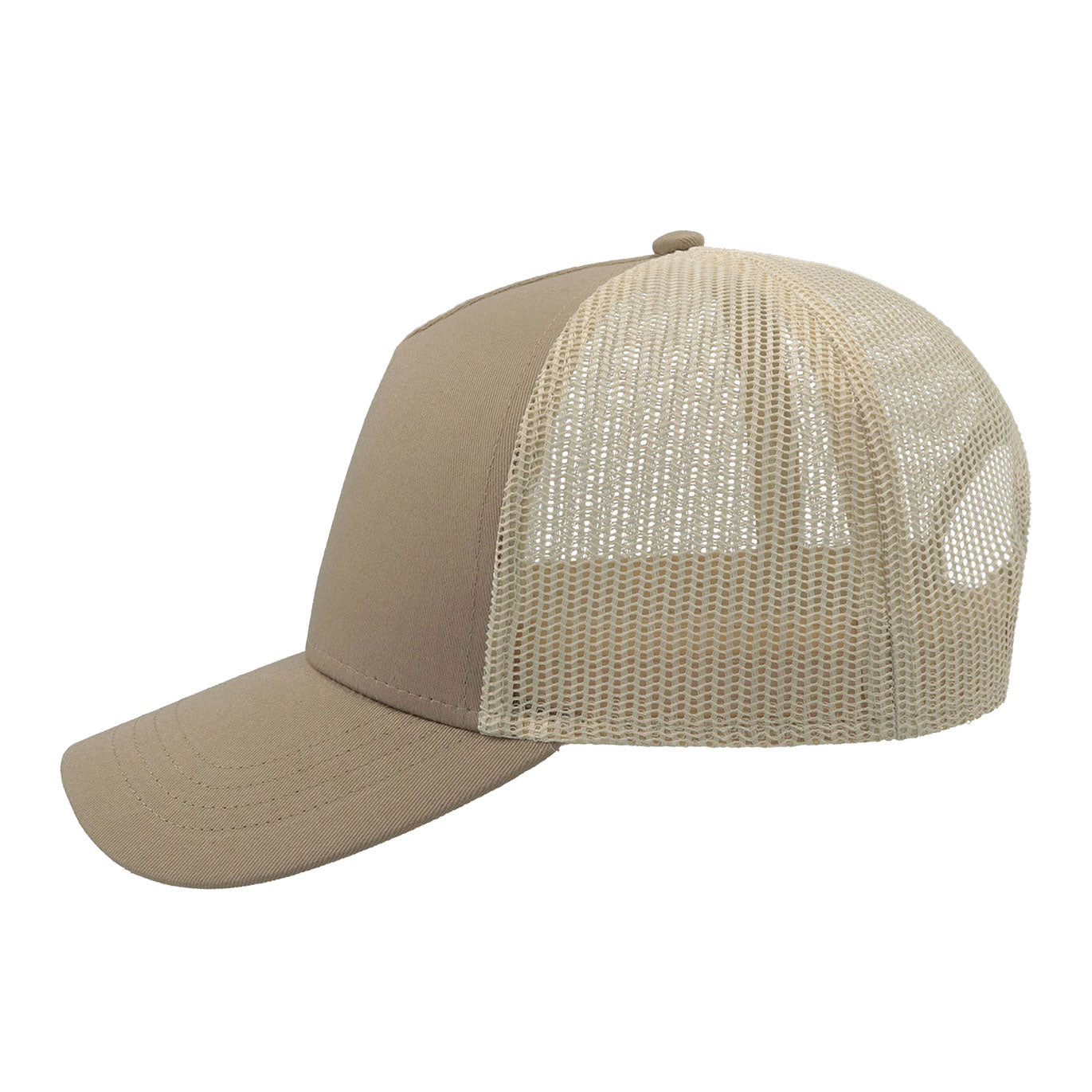 Atlantis - Rapper Cotton Cap - Trucker/Snapback - Khaki/Stone