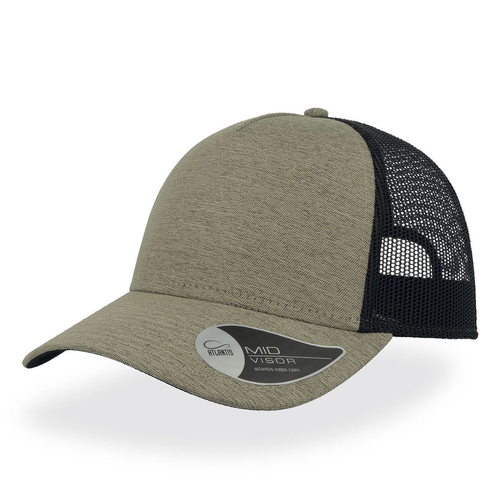 Atlantis - Rapper Melange Cap - Trucker/Snapback - Khaki