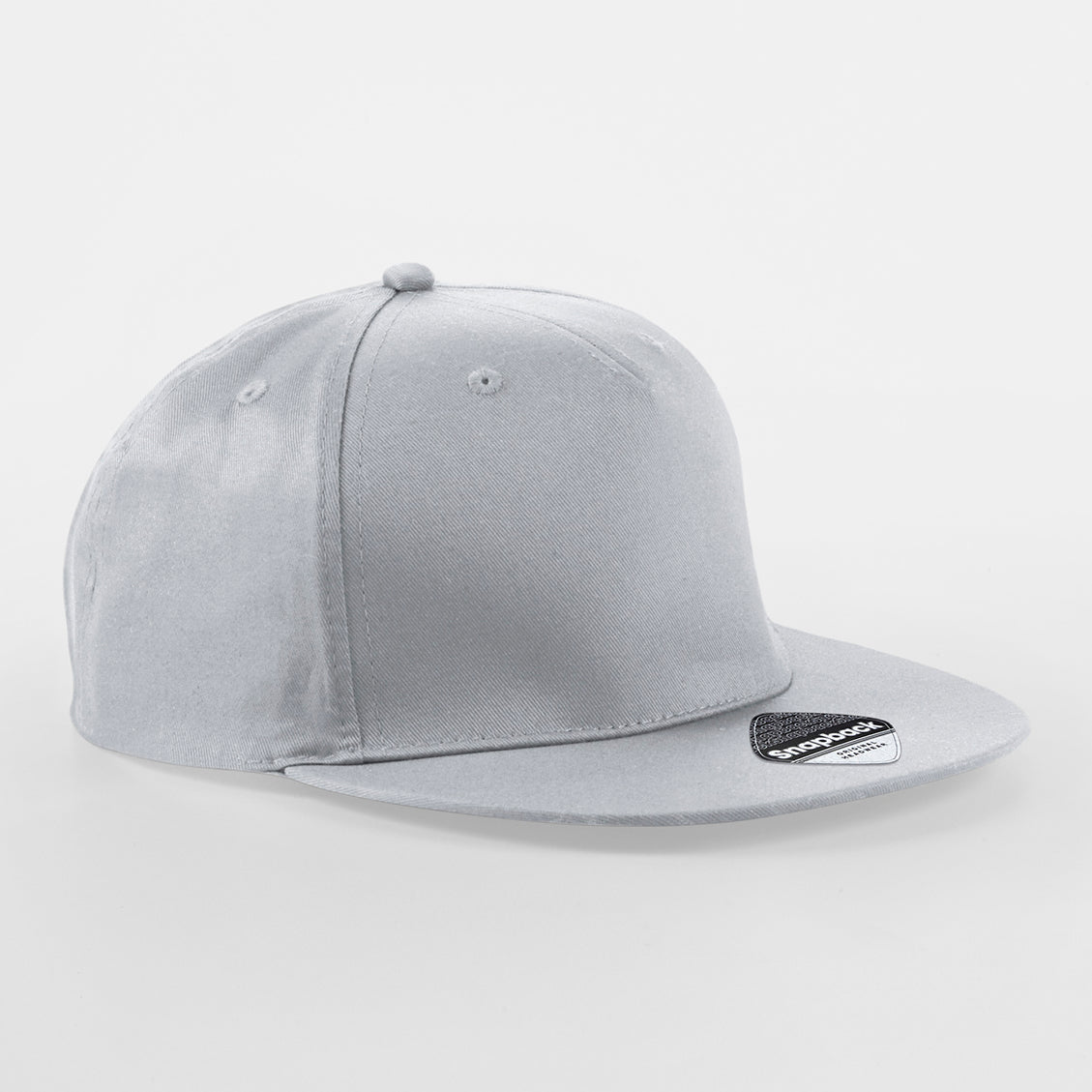 Beechfield - 5 Panel Rapper Cap - Snapback - Light Grey