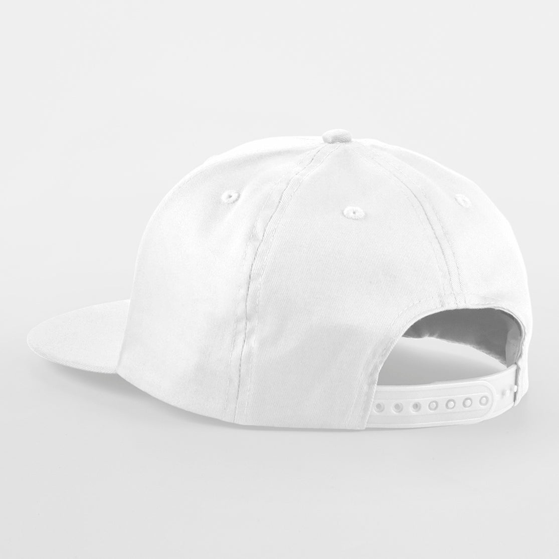 Beechfield - 5 Panel Rapper Cap - Snapback - White