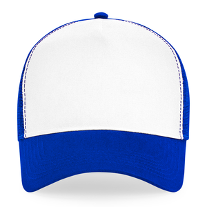 Beechfield - Trucker 5 Panel - Trucker/Snapback - Bright Blue/White