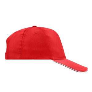 Myrtle Beach - 5 Panel Promo Sandwich Cap - Adjustable - Red/White