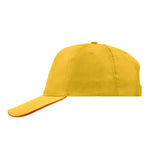 Myrtle Beach - 5 Panel Promo Sandwich Cap - Adjustable - Gold/Red