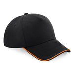 Beechfield - Authentic Piped Peak - Adjustable - Black/Orange