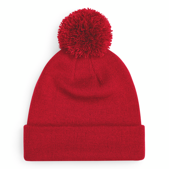 Beechfield - Original Pom Pom - Beanie - Classic Red