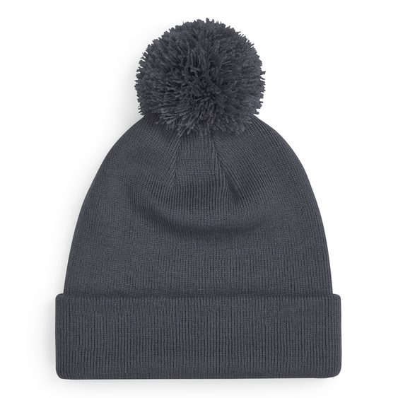 Beechfield - Junior Original Pom Pom - Beanie - Graphite Grey