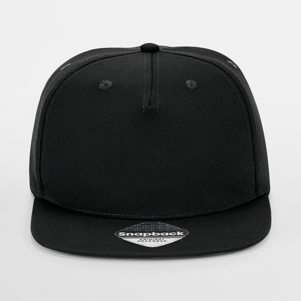 Beechfield - 5 Panel Rapper Cap - Snapback - Black