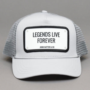 John Hatter - Legends Live Forever The Rubber Edition - Trucker/Snapback - Silver