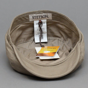 Stetson - 6 Panel Cotton Twill - Sixpence/Flat Cap - Taupe