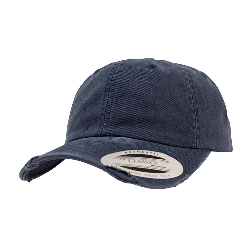 Yupoong - Dad Cap Special - Adjustable - Navy Destroyed