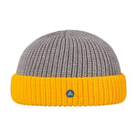 Hammaburg - Docker Knit - Beanie - Grey/Yellow