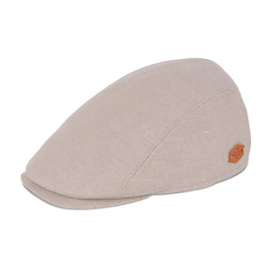 MJM Hats - Bang - Sixpence/Flat Cap - Beige