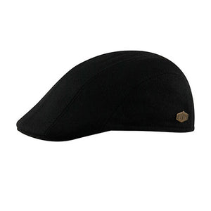 MJM Hats - Maddy EL - Sixpence/Flat Cap - Black