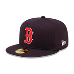 New Era - Boston Red Sox 59Fifty Side Patch - Fitted - Navy/Red