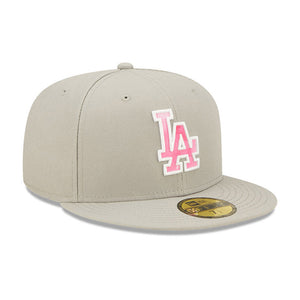 New Era - LA Dodgers 59Fifty Mothers Day -  Fitted - Grey/Pink