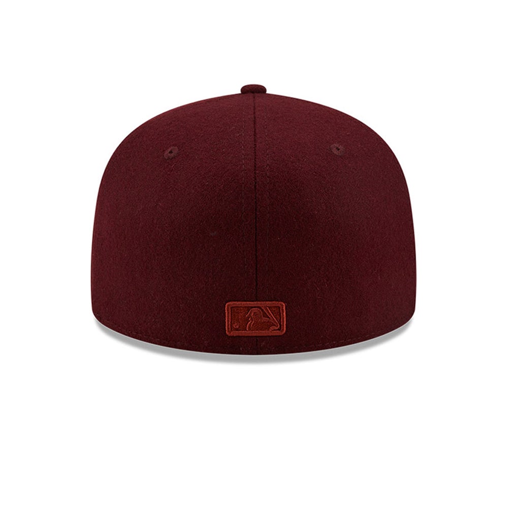 New Era - NY Yankees 59Fifty Melton - Fitted - Maroon/White