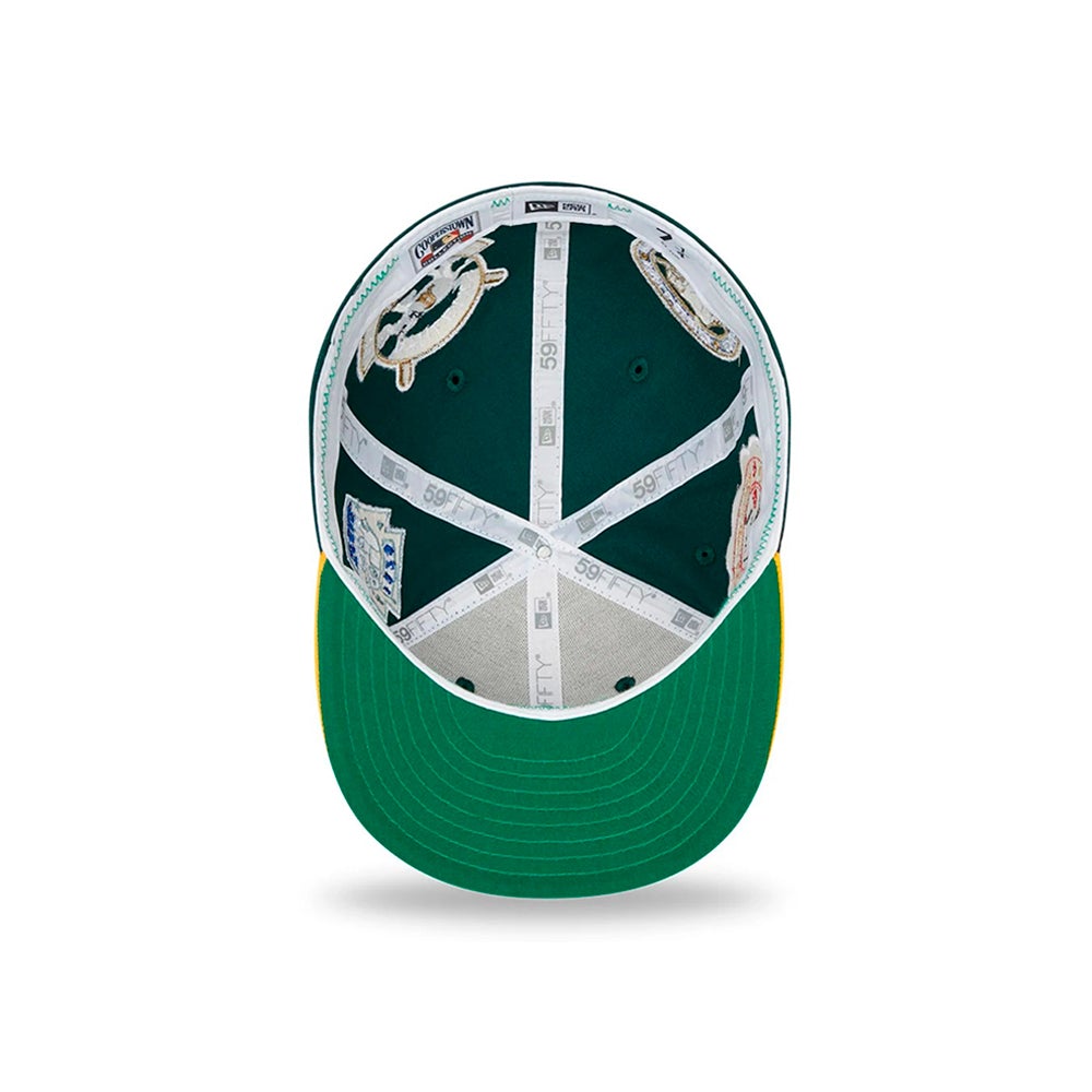 New Era - Oakland Athletics 59Fifty Cooperstown Patch - Fitted - Green/Yellow