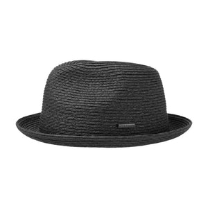 Stetson - Dawson Player Hat - Straw Hat - Black