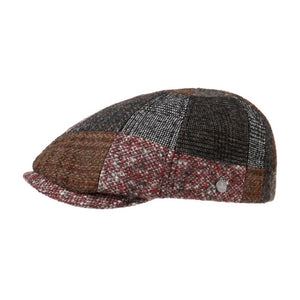 Stetson - Duck Cap Patchwork by Lierys - Sixpence/Flat Cap - Brown Patchwork
