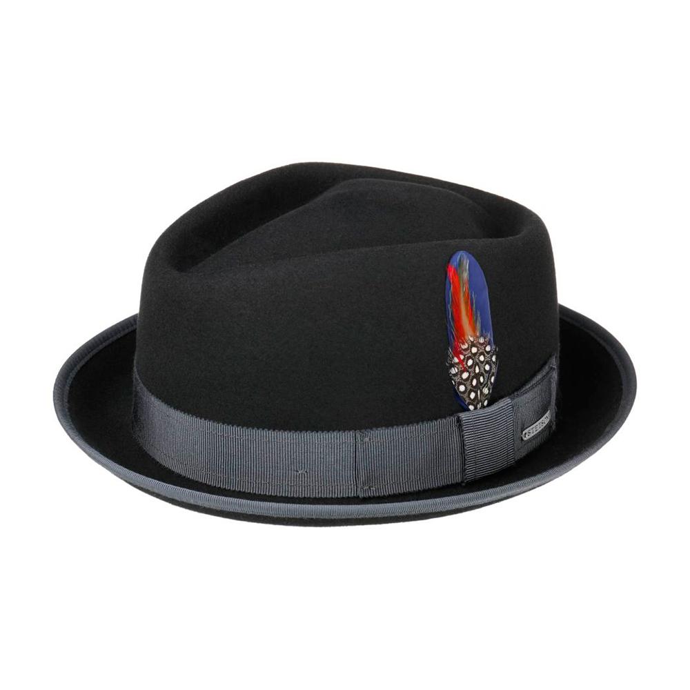 Stetson - Hulett Diamond Wool Hat - Fedora - Black