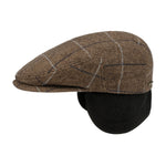 Stetson - Kent Wool Ivy Cap With Earflaps - Sixpence/Flat Cap - Beige/Brown