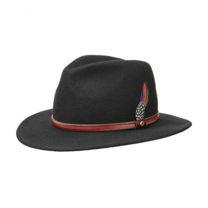Stetson - Rantoul - Fedora/Traveller Hat - Black