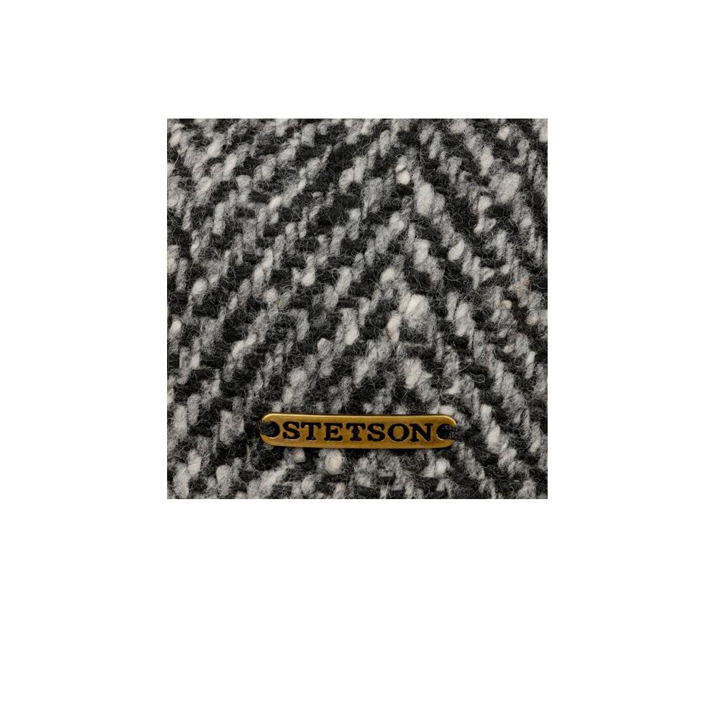 Stetson - Texas Herringbone Wool - Sixpence/Flat Cap - Grey