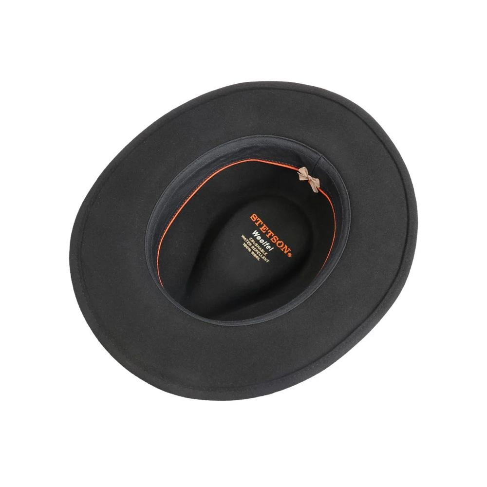 Stetson - Yutan Wool Hat - Fedora/Traveller Hat - Black