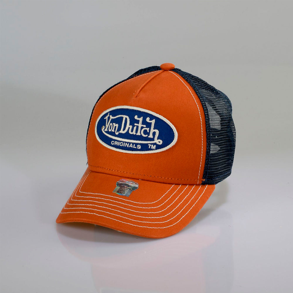 Von Dutch - Boston - Trucker/Snapback - Orange/Navy