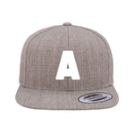 Yupoong - Text/Letter Cap A to Z - Heather Grey (Guide below)