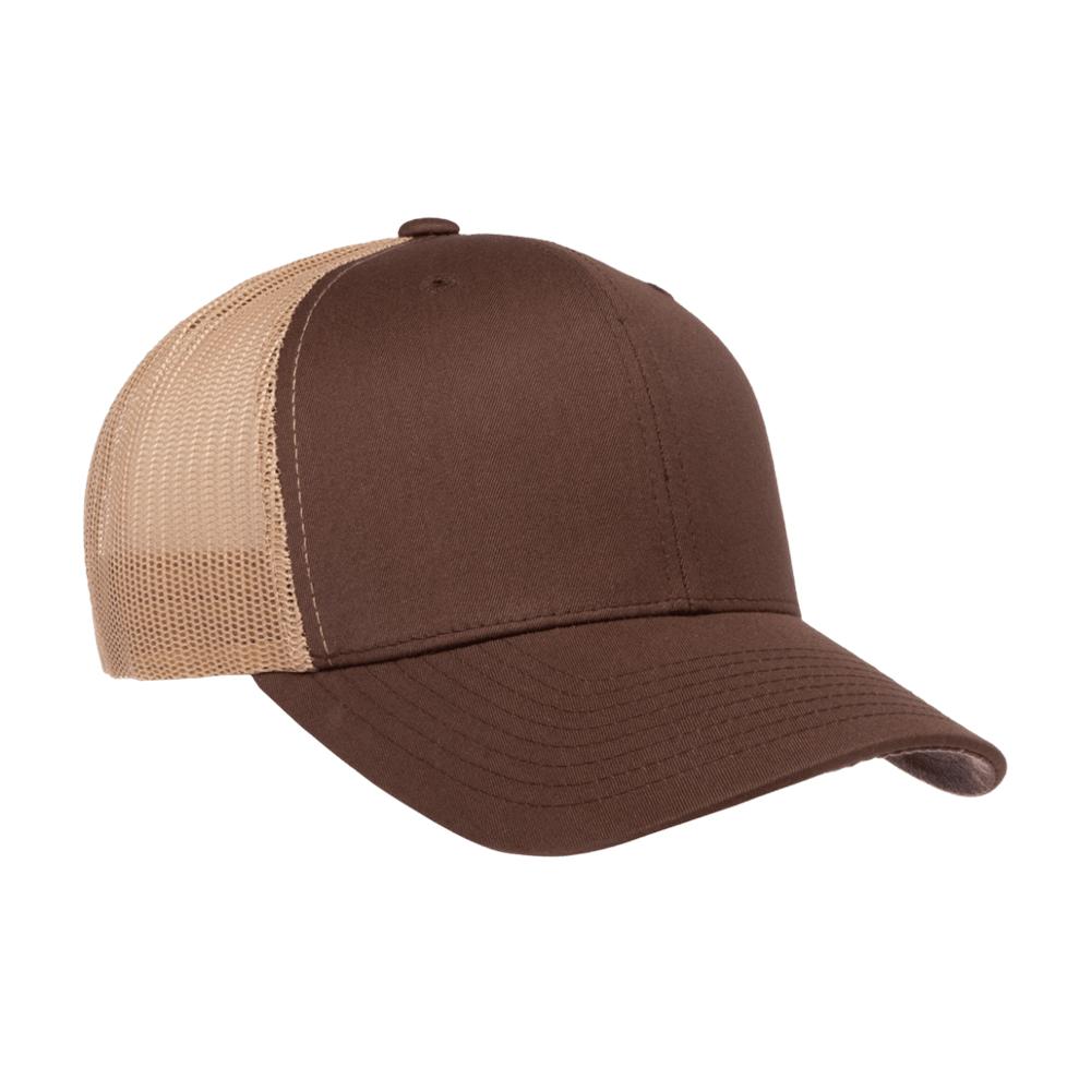 Yupoong - Trucker 6 Panel - Snapback - Brown/Khaki