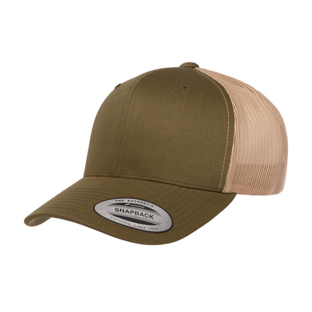 Yupoong - Trucker 6 Panel - Snapback - Moss Green/Khaki